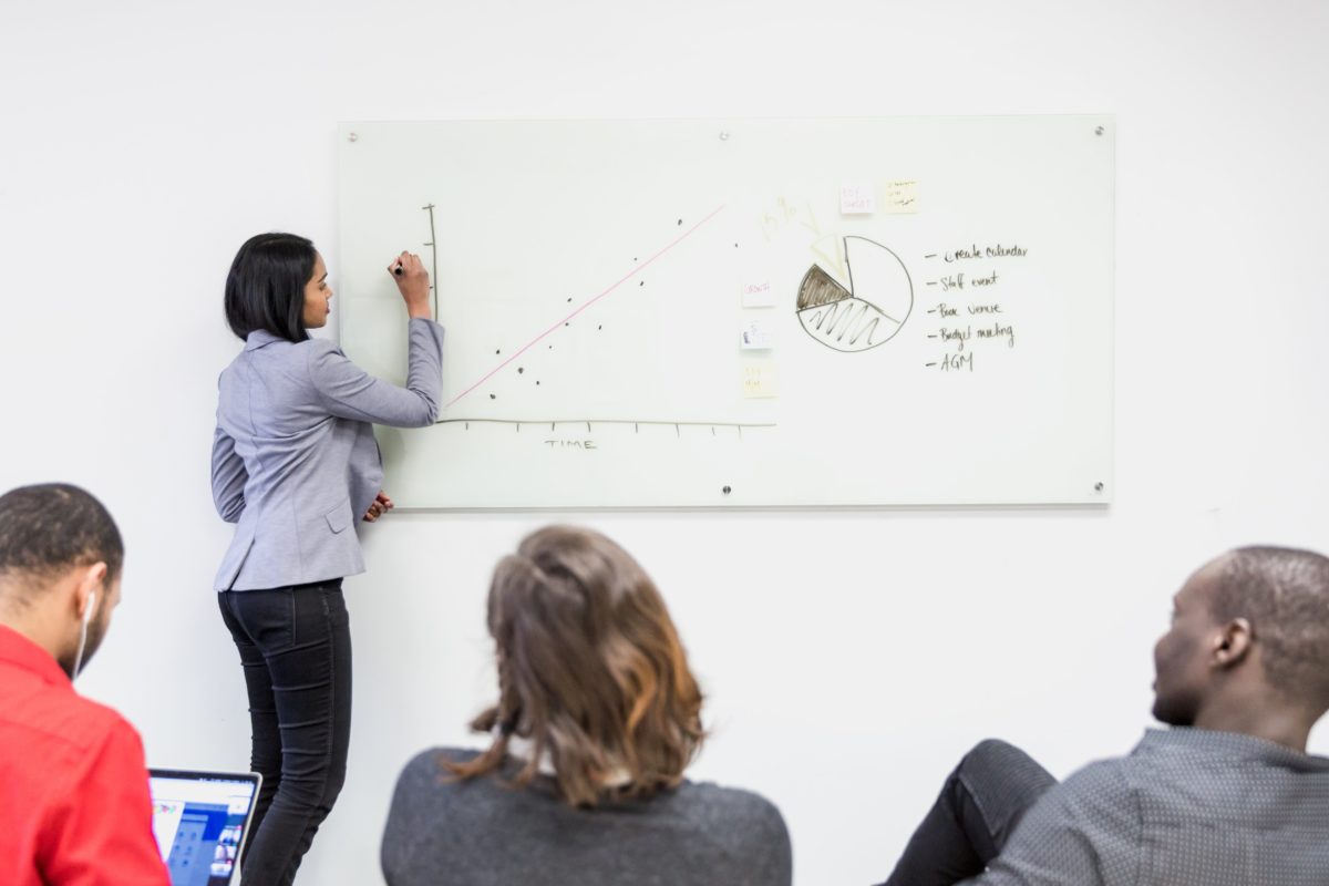 Whats hot in content marketing? part 2 Source: https://burst.shopify.com/photos/girl-presents-on-whiteboard?q=Content+marketing, Photo by: Matthew Henry 