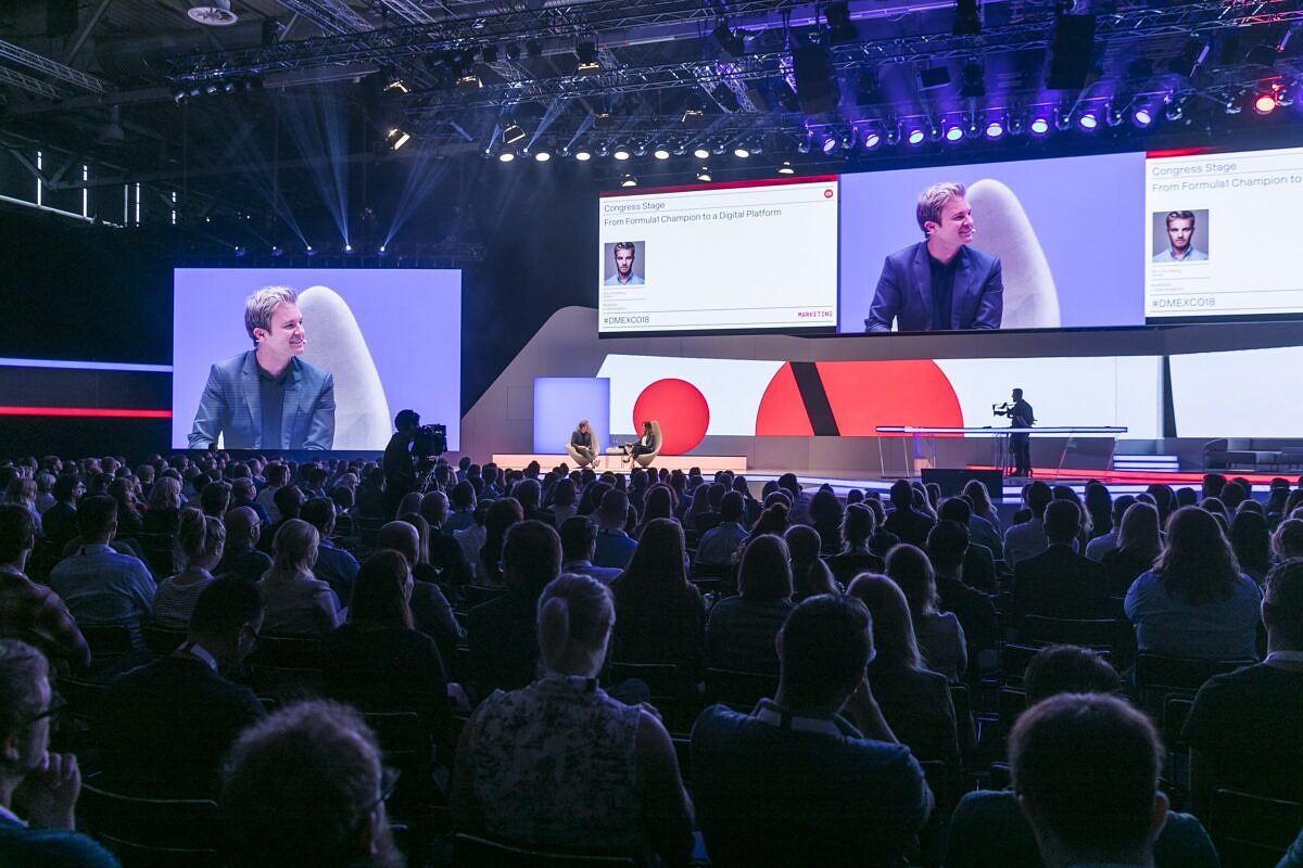 Nico Rosberg (Formula 1), Louise Houghton (DMEXCO)-min