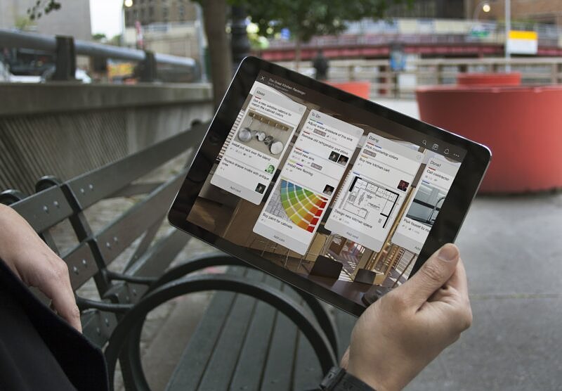 Trello on iOS iPad Air, ©Atlassian