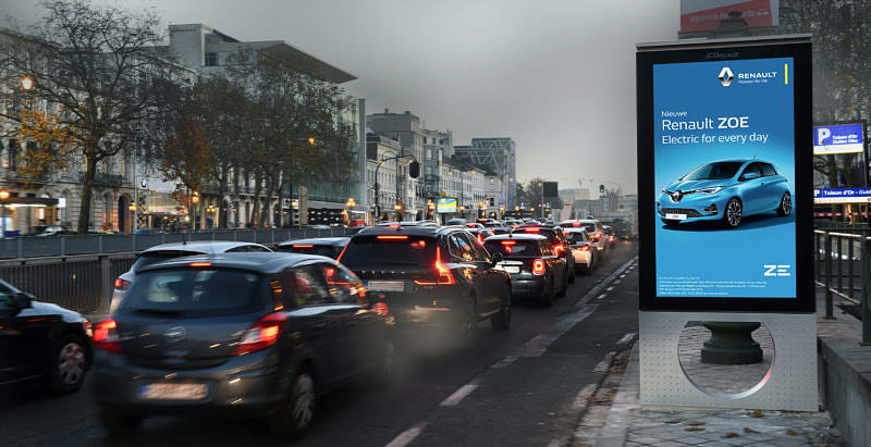 Programmatic Out of Home – Renault-Kampagne in der programmatischen Außenwerbung.