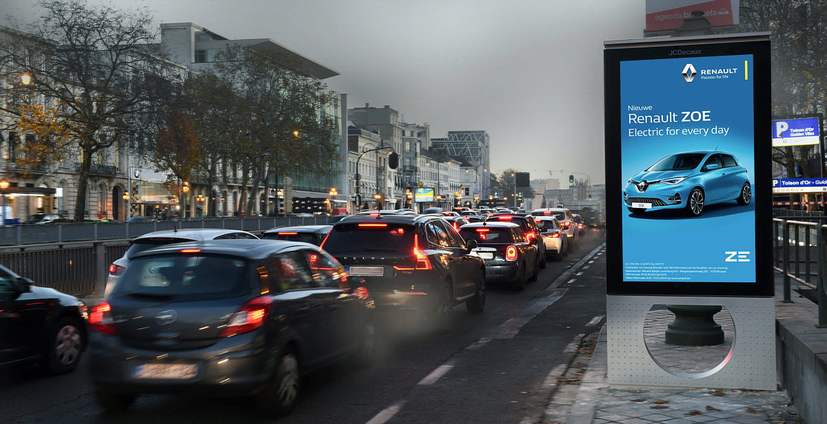 Programmatic Out of Home – Renault-Kampagne in der programmatischen Außenwerbung.