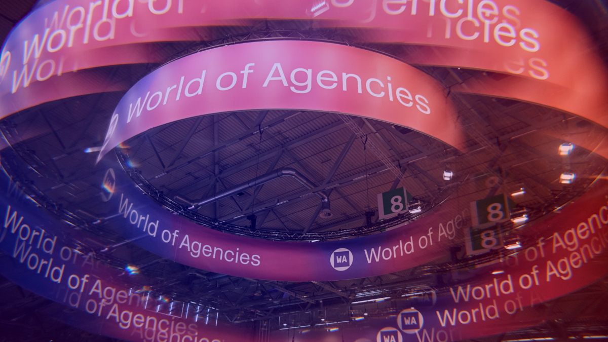 Blick auf die World of Agencies Area bei der DMEXCO 2025, Treffpunkt für internationale Agencies