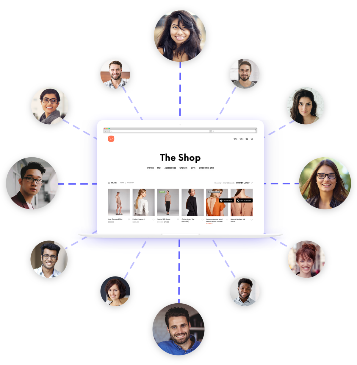 Kameleoon combines server-side & client-side A/B tests.